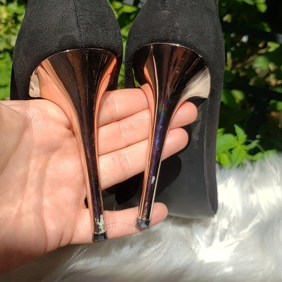 Atmosphere Black suede heels 8 - Picture 6 of 10